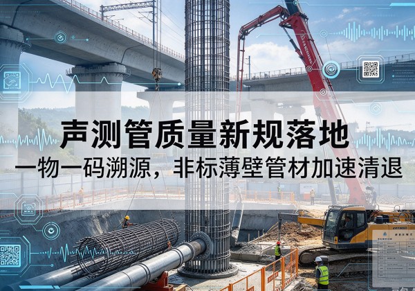 凌海声测管质量新规落地，一物一码溯源，非标薄壁管材加速清退
